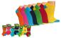 Preview: 6 Paar TippTexx 24 Kinder Sneakersocken, Gute Laune Farben